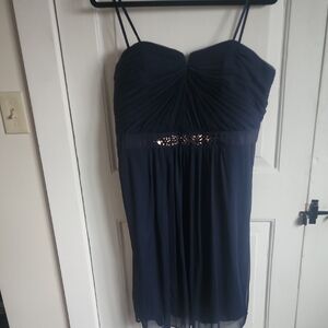 Adrianna Papell Midnight Blue Strapless Dress